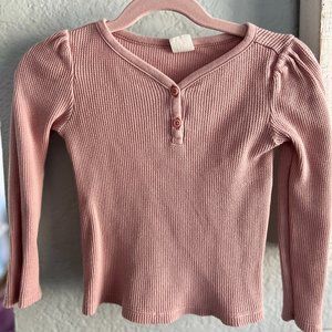 Gap Pink Long-Sleeve Thermal